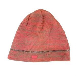 𝅺Champion Women’s Pink/Moss Green Acrylic Knit Fleece Lined Beanie